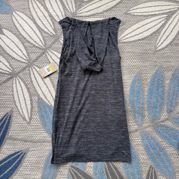 Nike Swim Essential Women's Hooded Cover-Up Dress NWT Size Small Heathered Black - Picture 4 of 8
